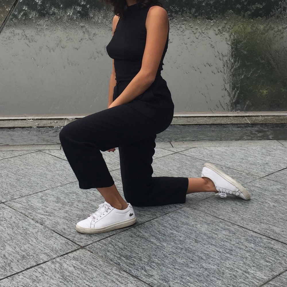 Vintage Black Women's Cropped Pants